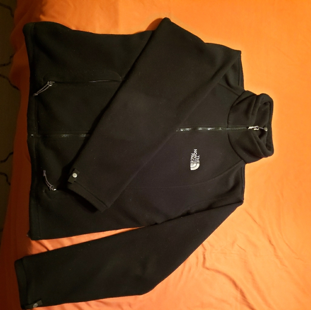 Black North Face Fleece Jacket, Medium